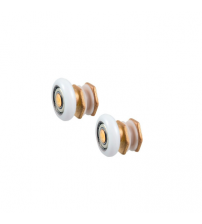 Roldanas Excêntricas latão 7x8 para vidros 8 e 10 mm